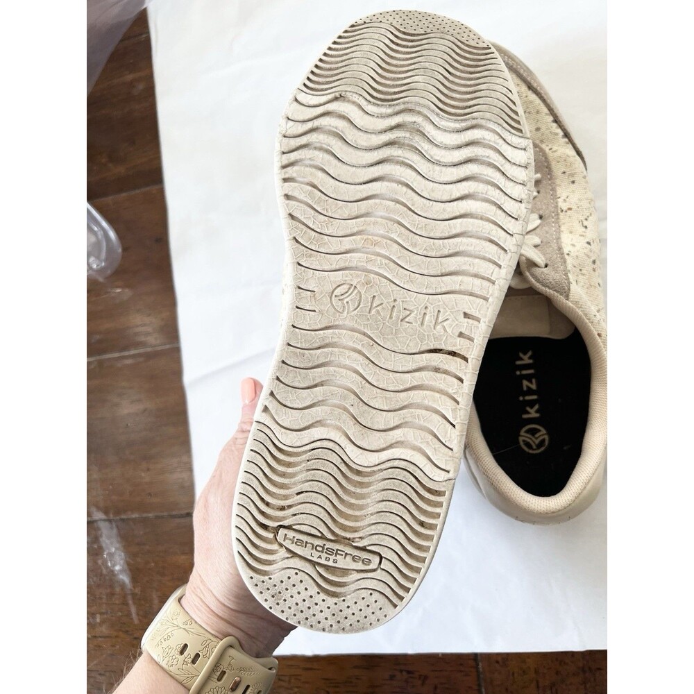 Kizik Prague Terrazzo Sneakers Beige Speckled Canvas Hands Free W 8.5 Men’s 7 - Picture 5 of 7